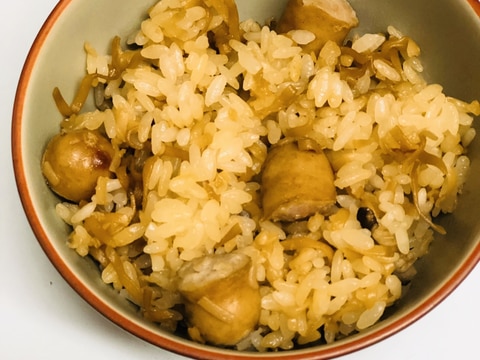 ☆炊飯器で作るチキンラーメン炊き込みご飯☆